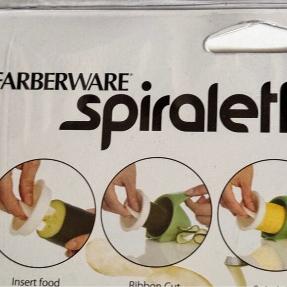 Farberware Spiraletti Vegetable Set of 2  Hand Held Spiral Veggie Slicer NWT - Picture 9 of 11